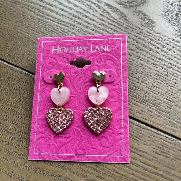 Earrings Rose and Gold Womens 1 Pair - Picture 2 of 2